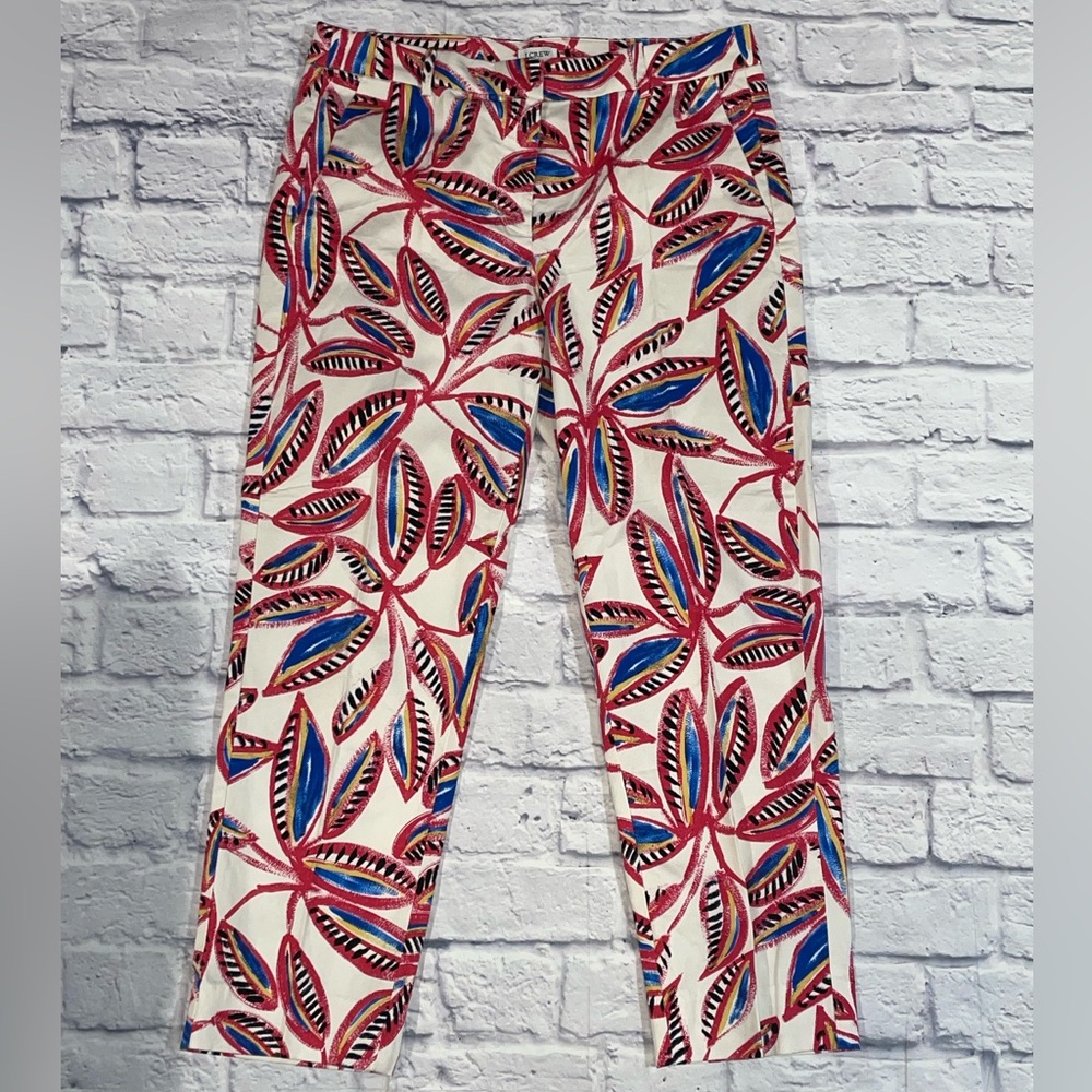 J. Crew Women's Patterned Skimmer Pant. Size 8